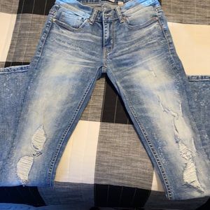 BKE skinny distressed jeans 25R